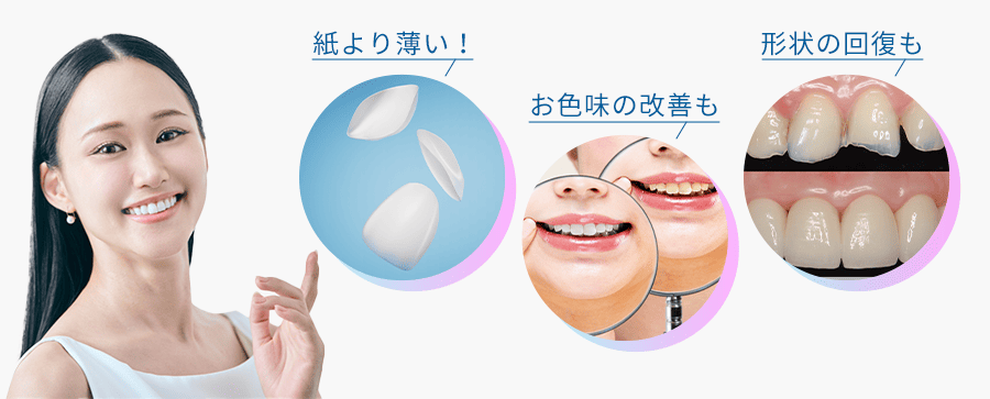 「紙より薄い!」「お色味の改善も」「形状の回復も」